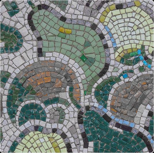 Signature mosaic detail
